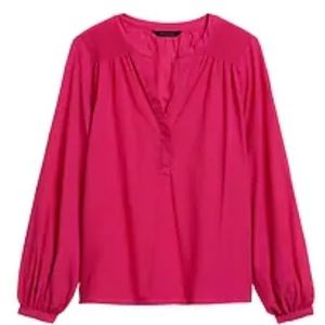 BANANA REPUBLIC | Cotton Balloon-Sleeve Top